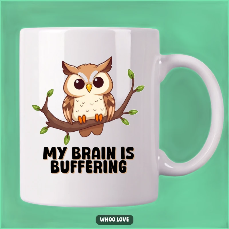 Funny Curious Owl Mug: A Whimsical Gift for Bird Lovers and Night Owls