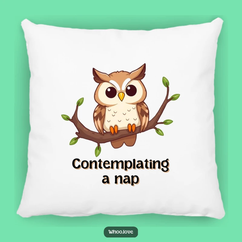 Funny Curious Owl Pillow: Add Whimsical Cuteness and Comfort to Your Cozy Space