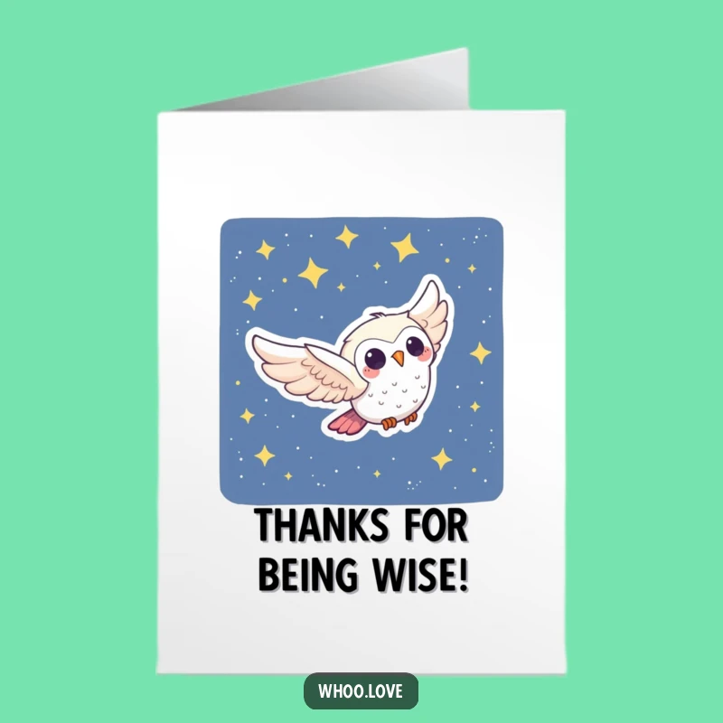 Free Printable Thank You Card: Owl Swoop Gratitude, Funny Downloadable Gift